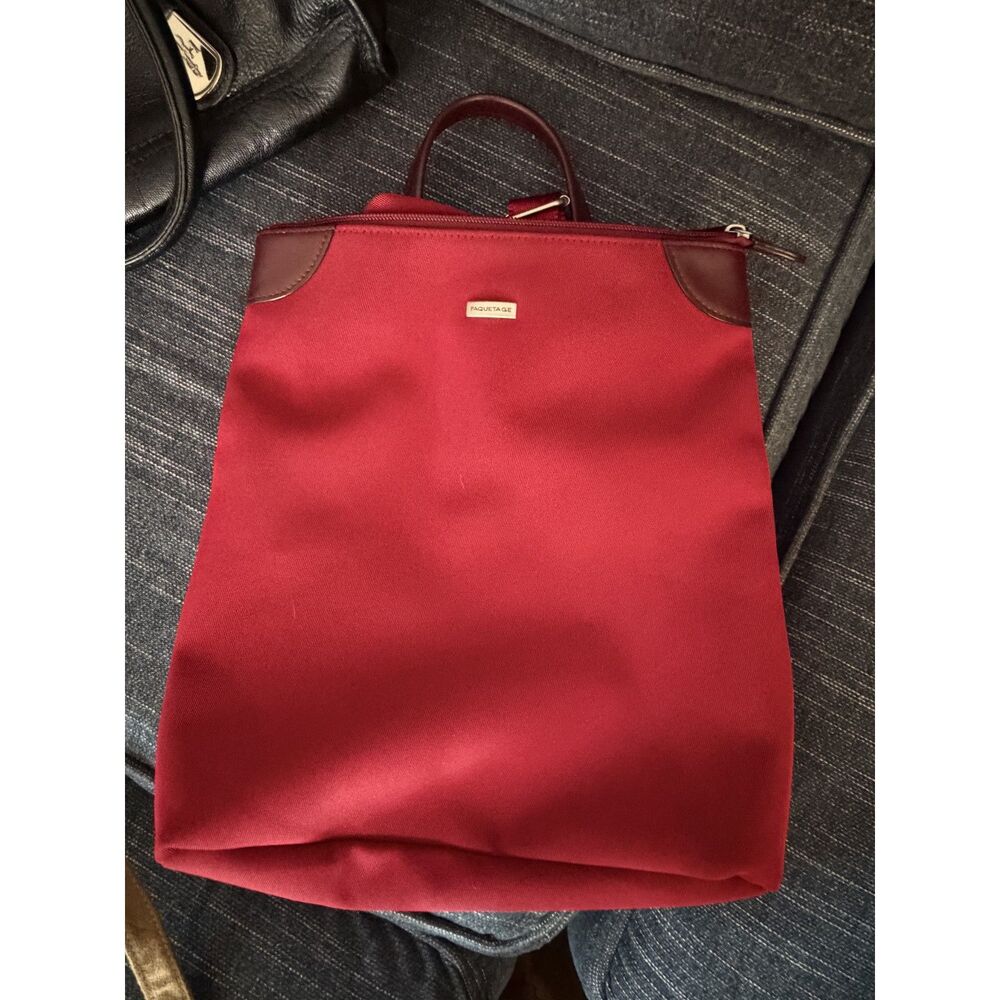 Paquetage Paris VINTAGE purse red backpack NWOT